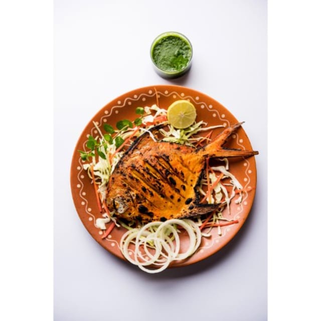 Tandoori Whole Pomfret Fish.